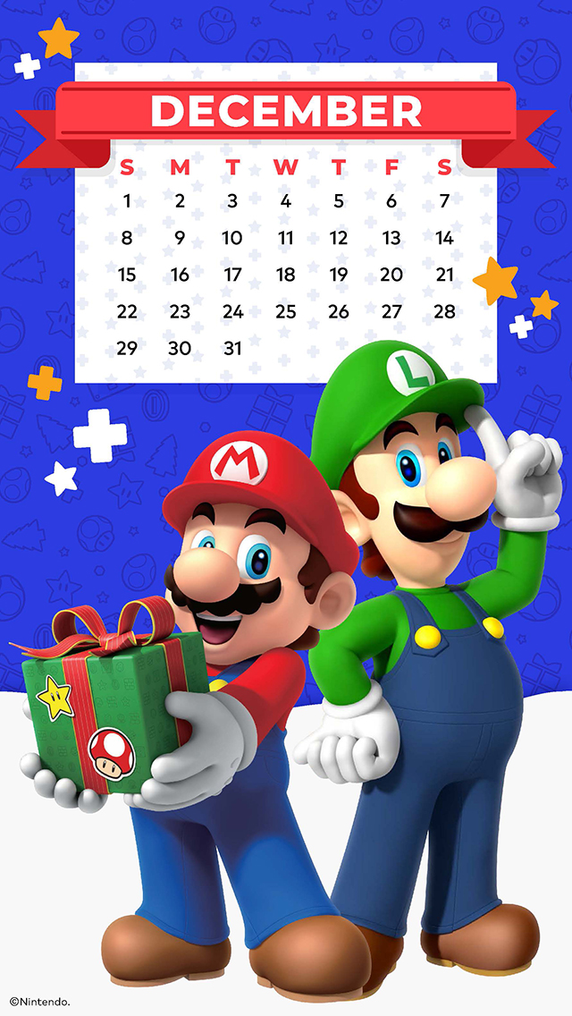 my.nintendo.com/Calendar - December 2019 - Mario and Luigi - Happy Holidays/Dec2019_Calendar_Mario-Luigi_Happy_Holidays_[640x1136].jpg